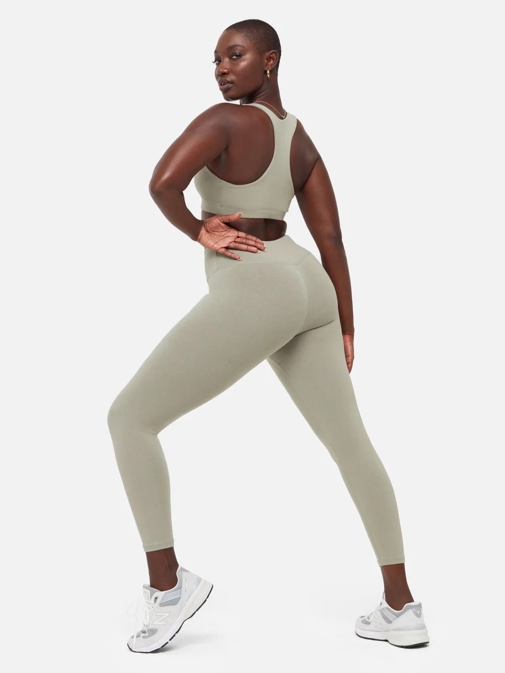 MATE the Label organic cotton pocket legging in Sage
